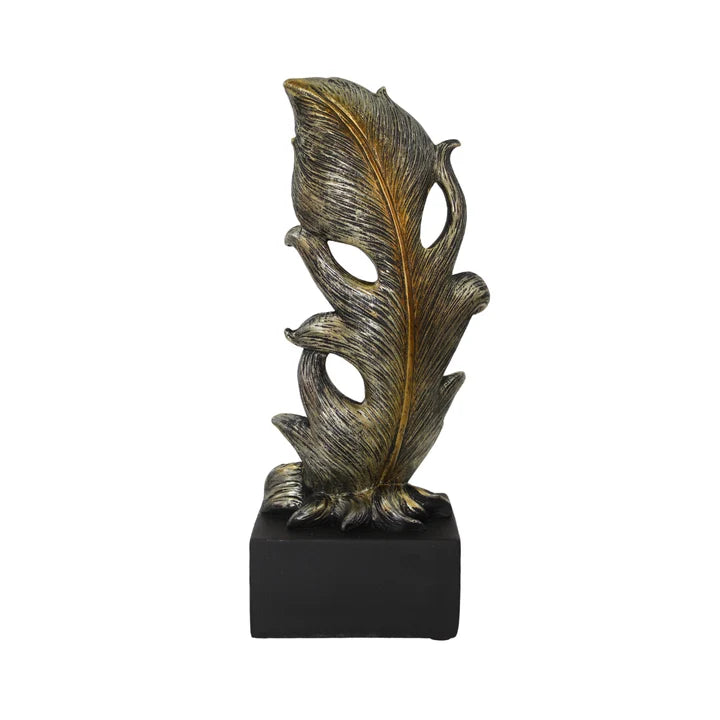 Feather Statue - Abstract Plume Tabletop Organizer