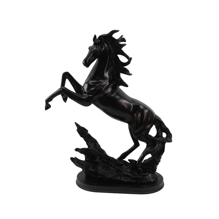 Majestic Rearing Horse Statue Tabletop Organizer