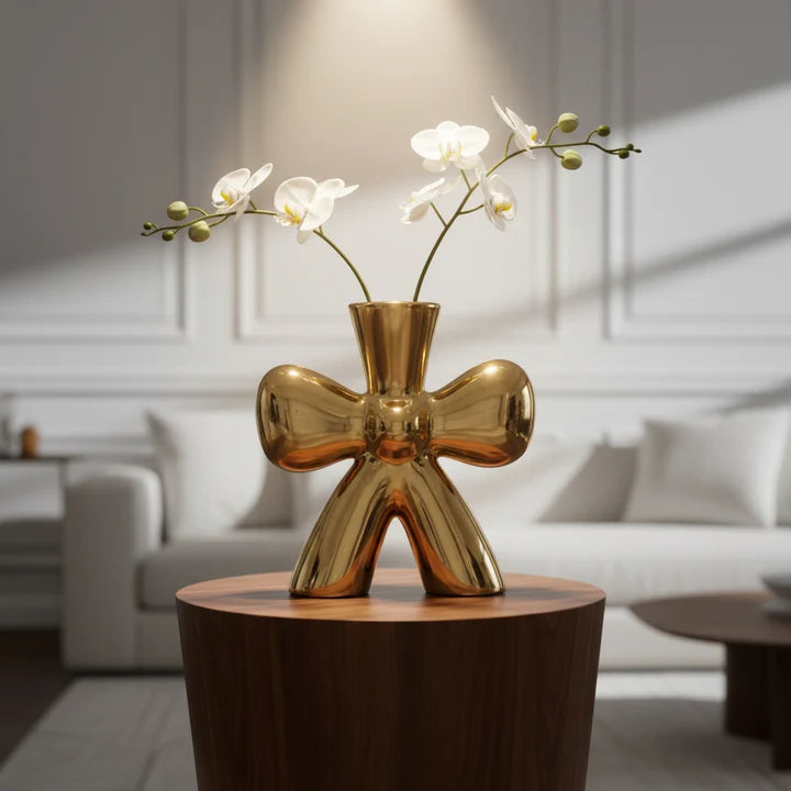 Starfish Metallic Gold Vase