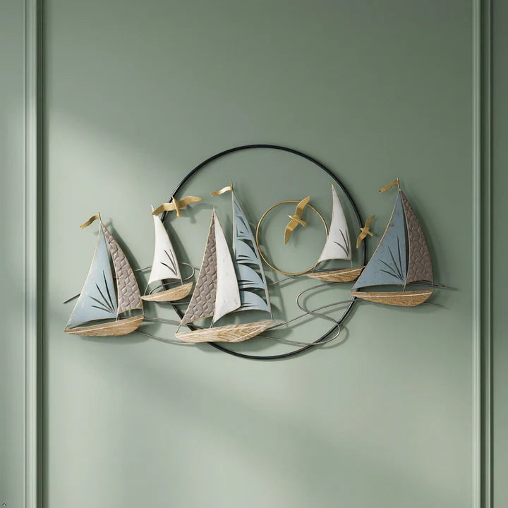 FC Sailboat Metal Wall Art