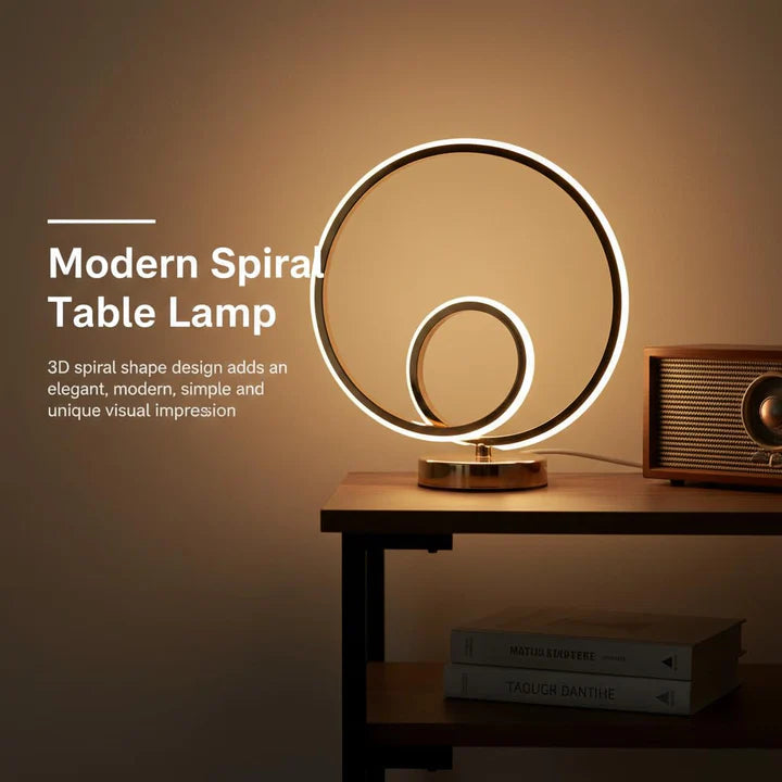 Dual Ring Circle Table Lamp
