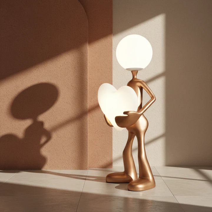 Aurelia Heart Sculpture Floor Lamp