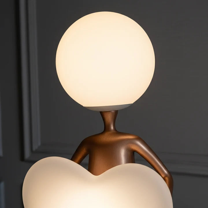 Aurelia Heart Sculpture Floor Lamp
