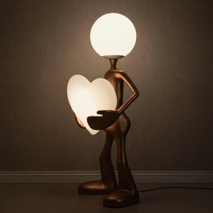 Aurelia Heart Sculpture Floor Lamp