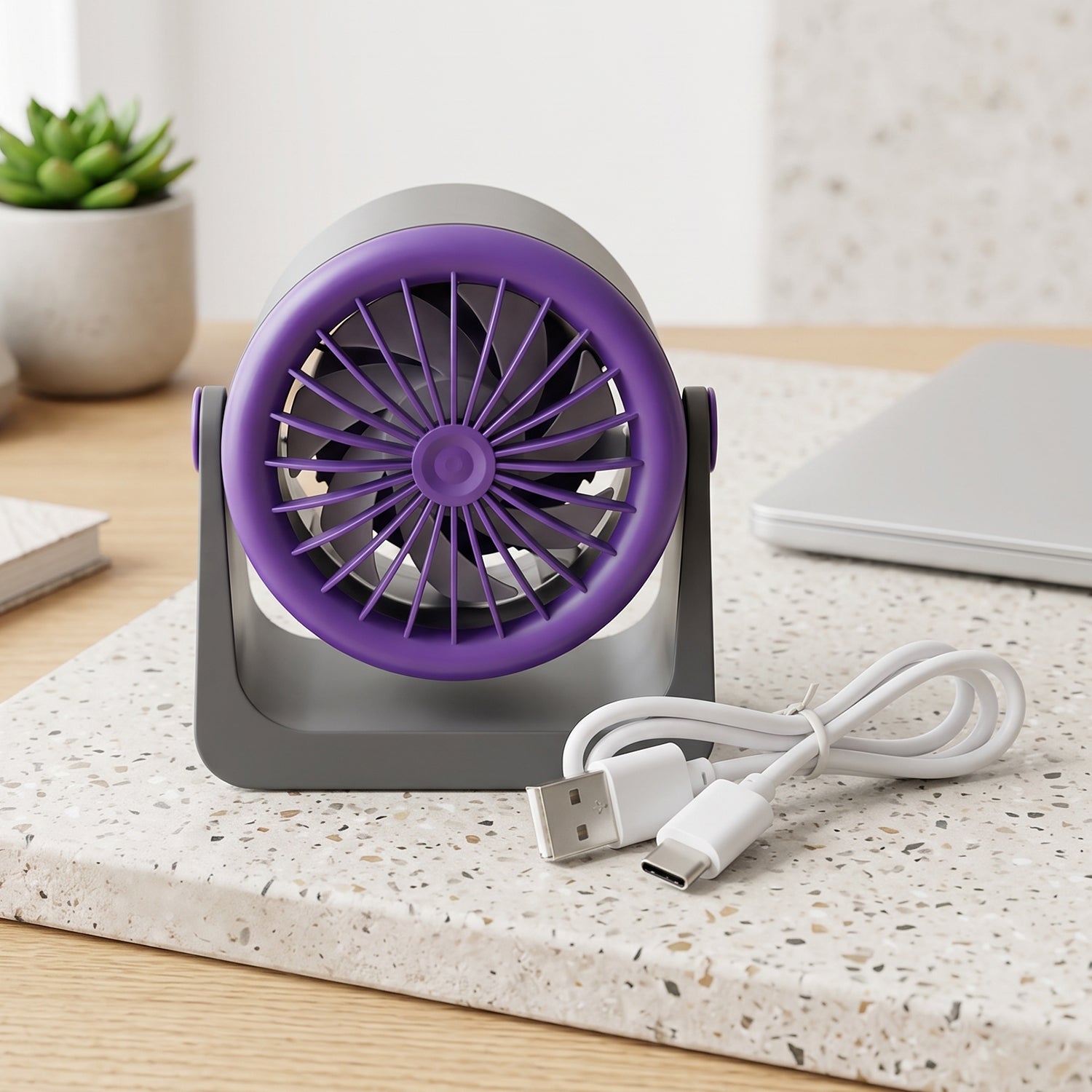Personal Desktop Air Circulation Fan Portable Usb Desk Fan (1 Pc)
