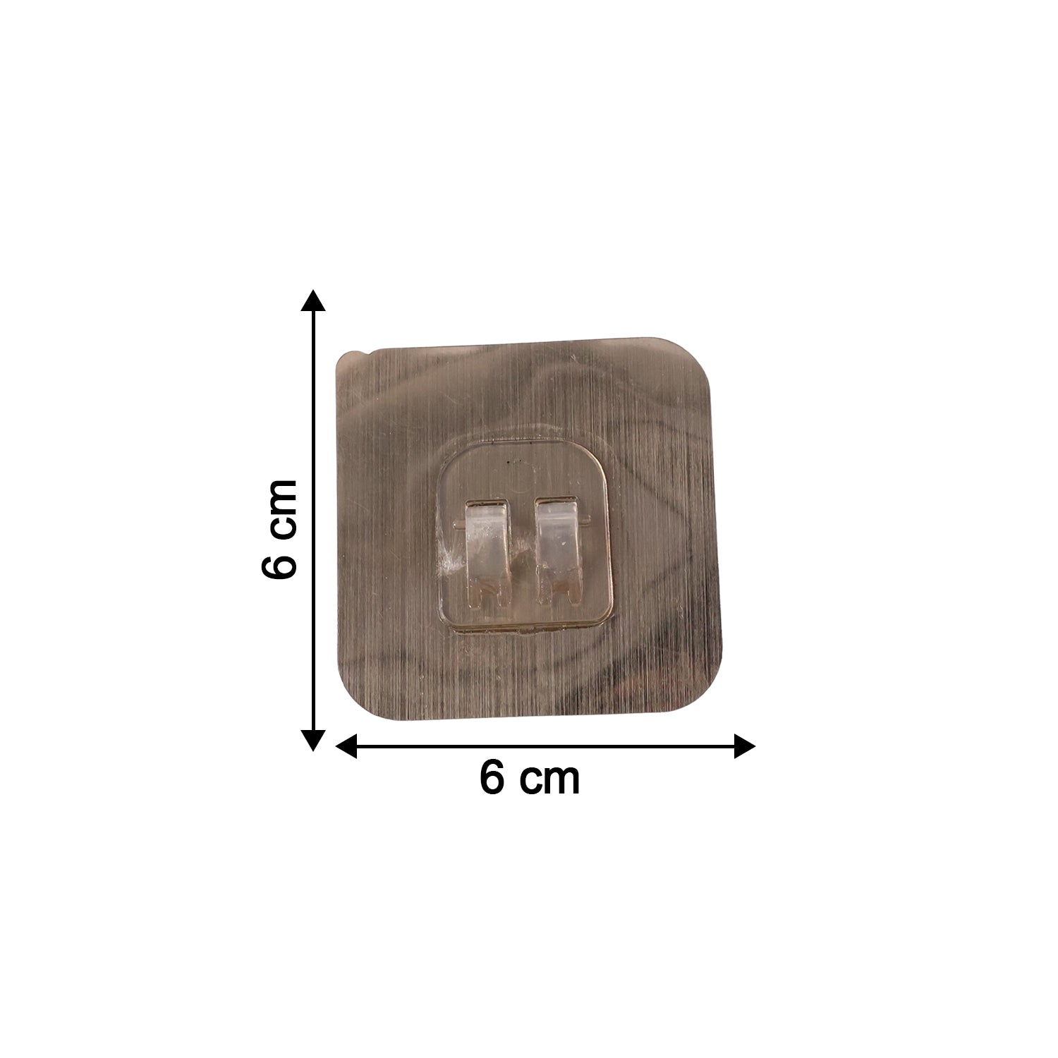 Adhesive Plastic Wall Hook Self Stick Hanger Strong Hold Storage (1 Pc)