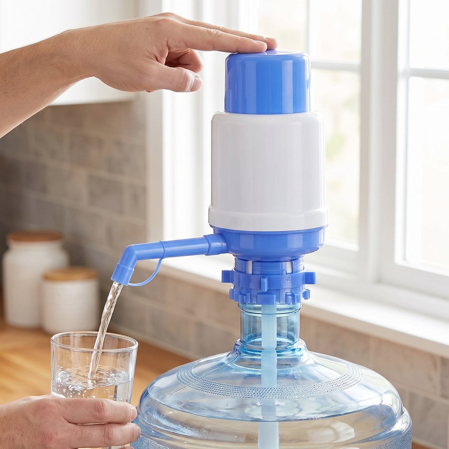 Manual Hand Press Water Dispenser Pump For 20 Litre Water Can (1 Pc)