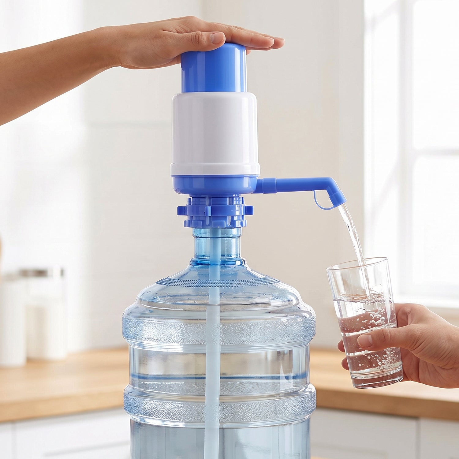 Manual Hand Press Water Dispenser Pump For 20 Litre Water Can (1 Pc)