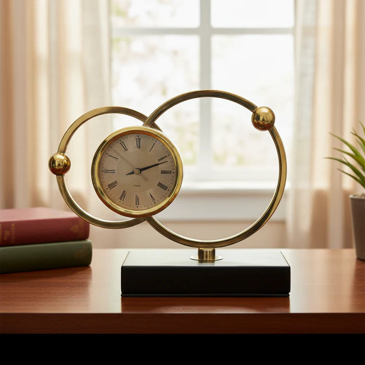 Dual ring desk clock