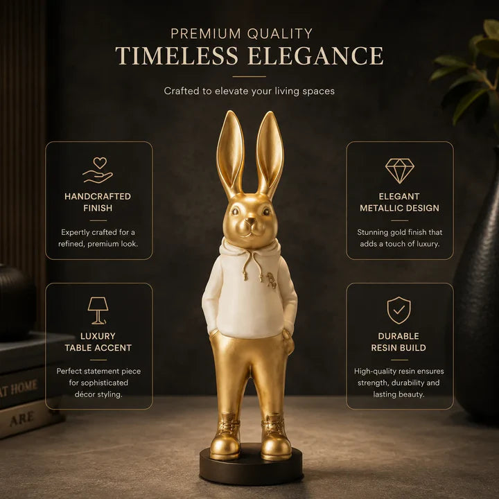 Luxe Bunny Royale Decorative Showpiece