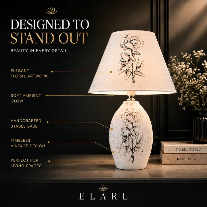 flycart22 Vintage Bloom Table Lamp