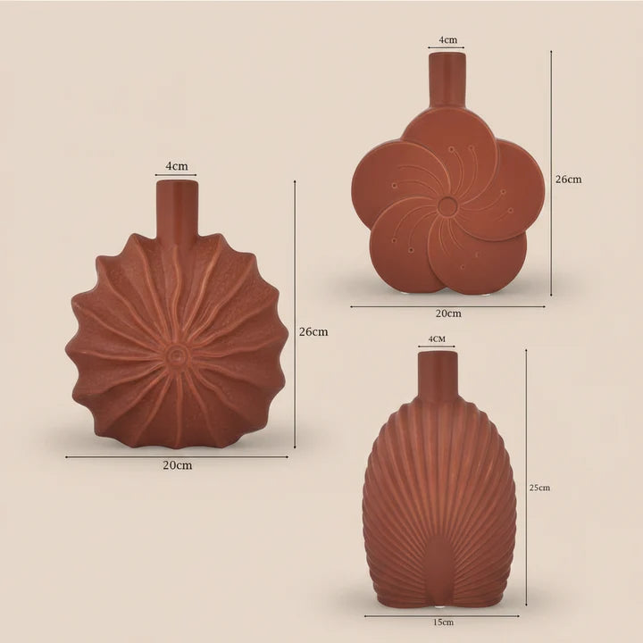 Terranova Sculptural Vase Set