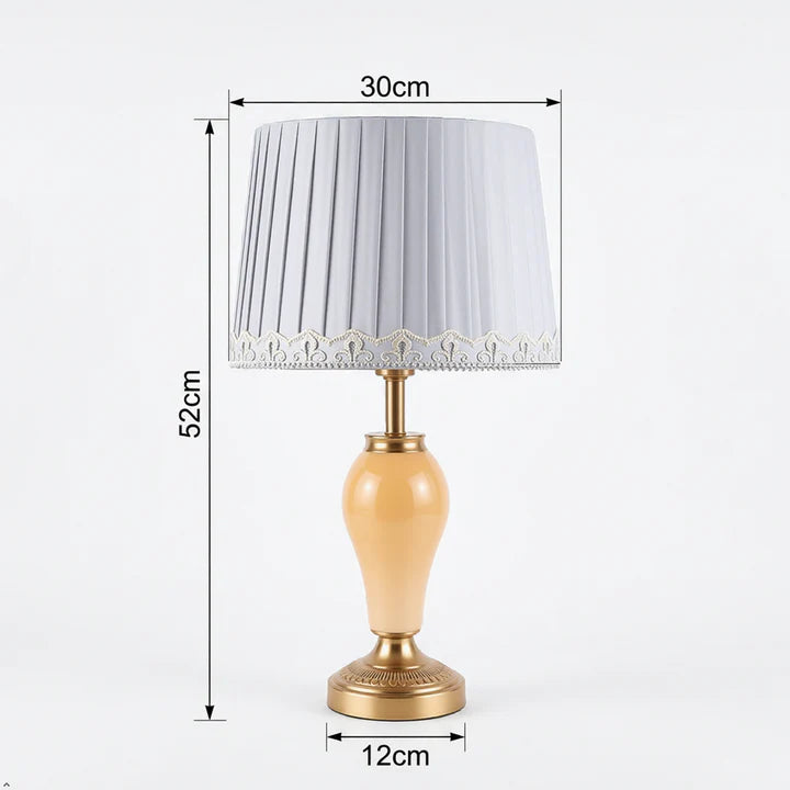 Neoclassical Table Lamp with Marble Base