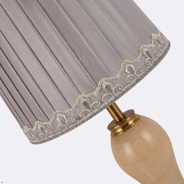 Neoclassical Table Lamp with Marble Base