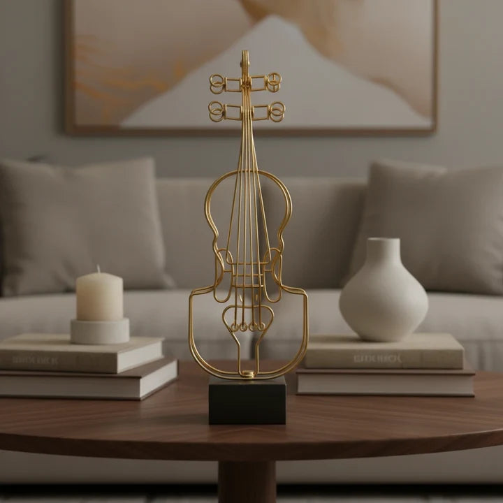 Harmony Metal Violin Decor Accent