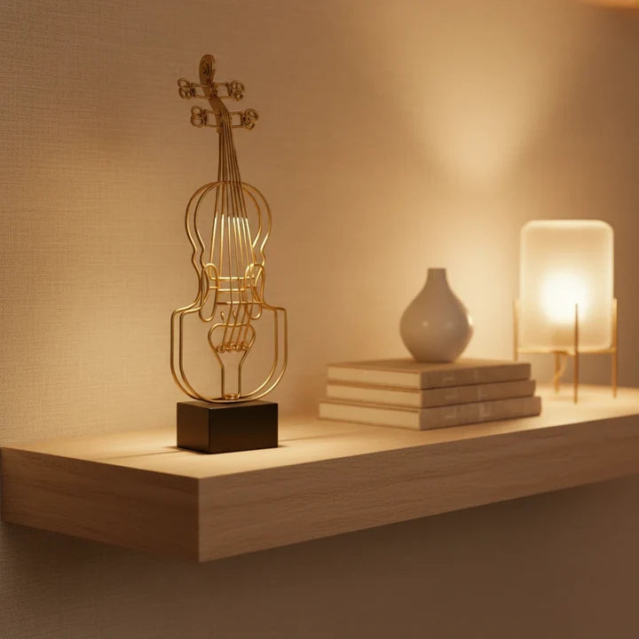 Harmony Metal Violin Decor Accent