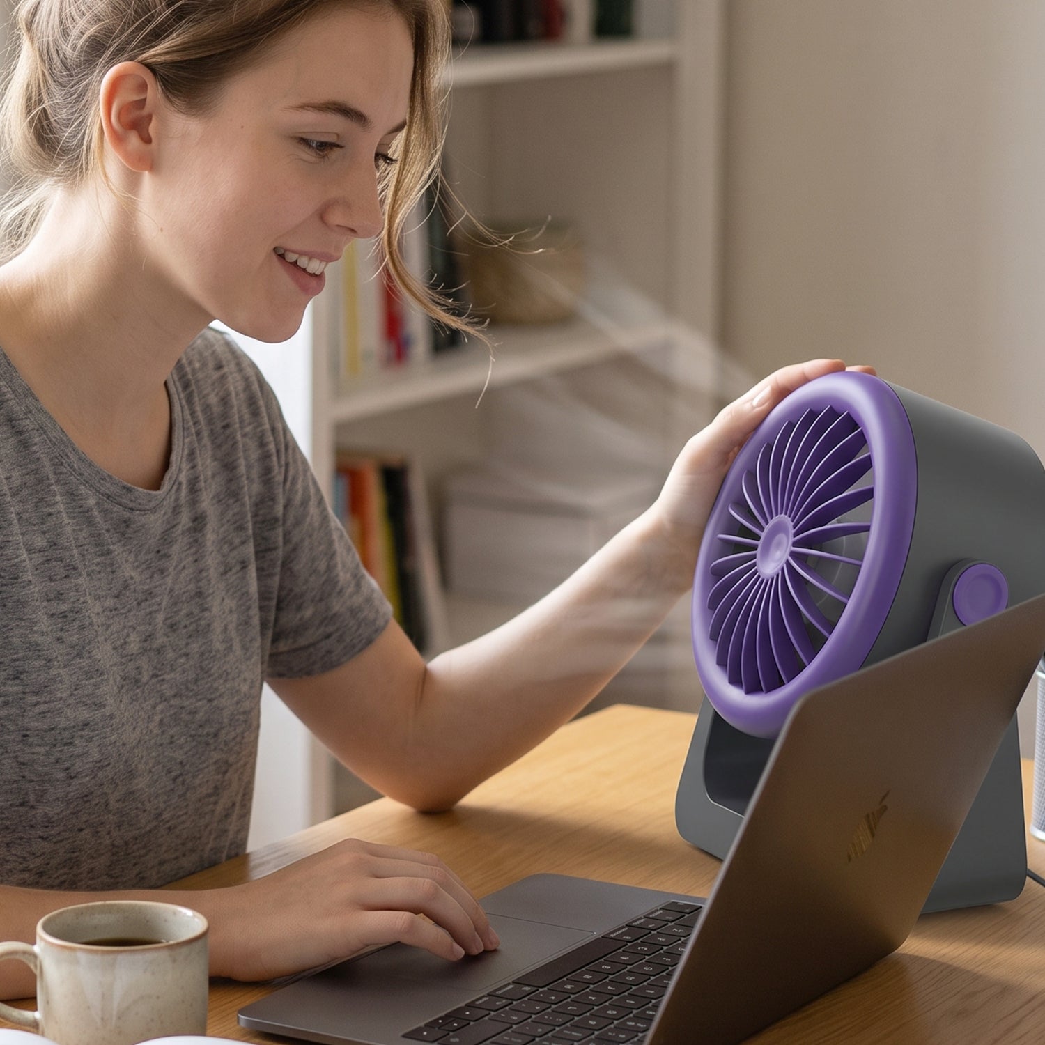 Personal Desktop Air Circulation Fan Portable Usb Desk Fan (1 Pc)