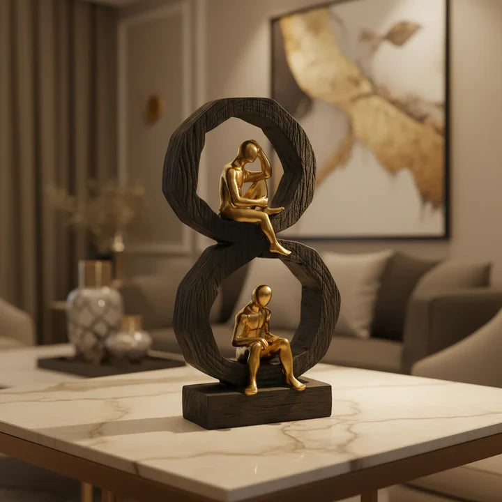 Infinity Muse Luxury Abstract Sculpture Showpiece