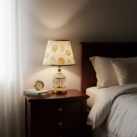 Modern Small Crystal Glass Table Lamp