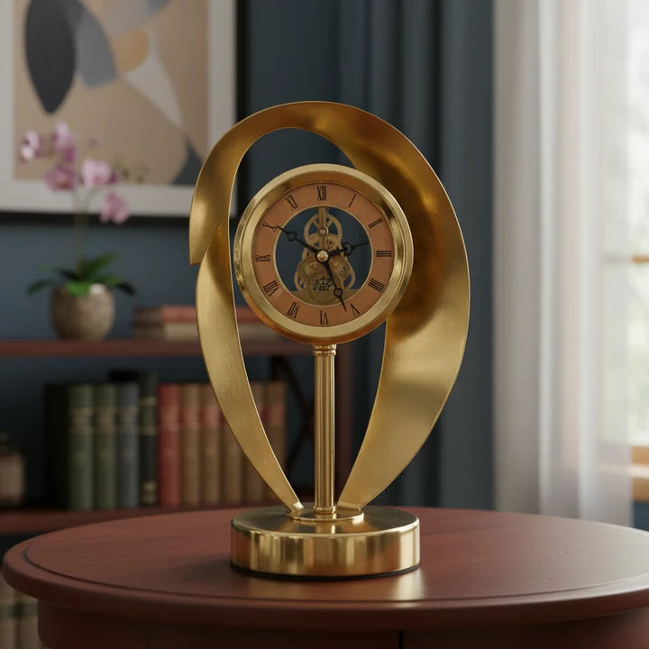 Gold Decorative Desk Clock