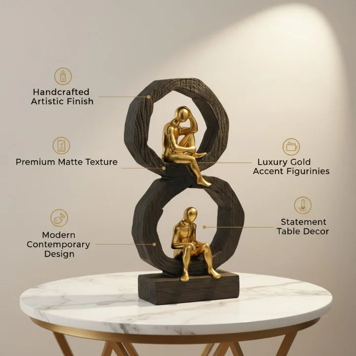 Infinity Muse Luxury Abstract Sculpture Showpiece