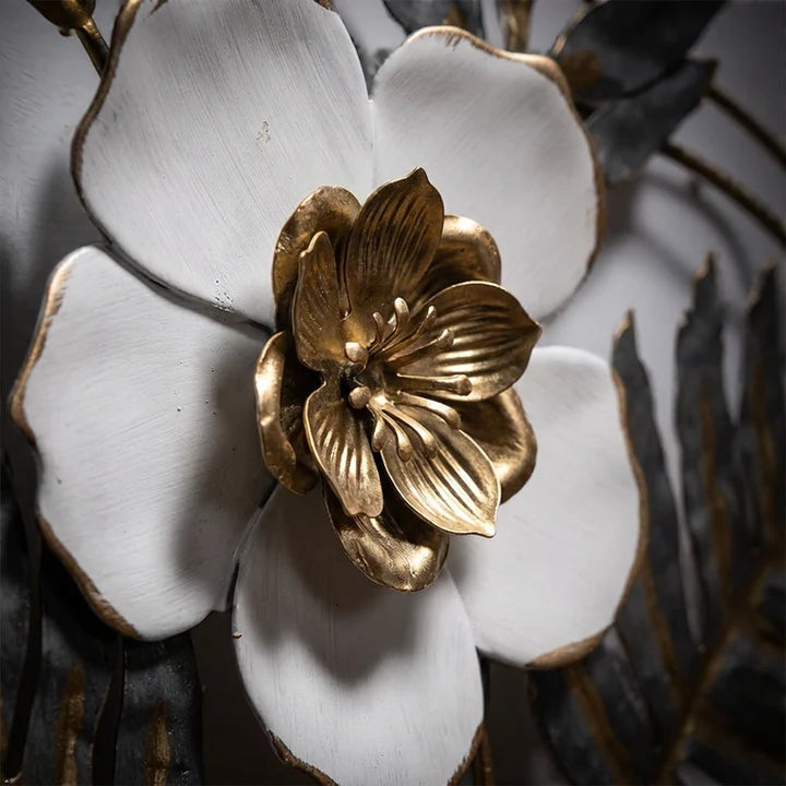 Floral Vase Metal Wall Art