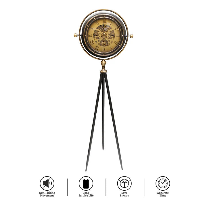 Antique Tripod Floor Clock