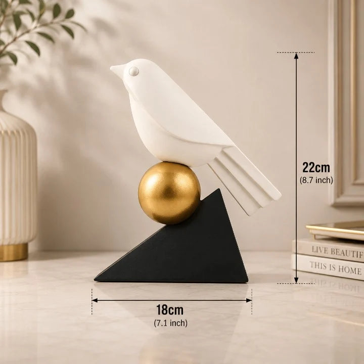 Luna Bird Sculptural Decor Accent