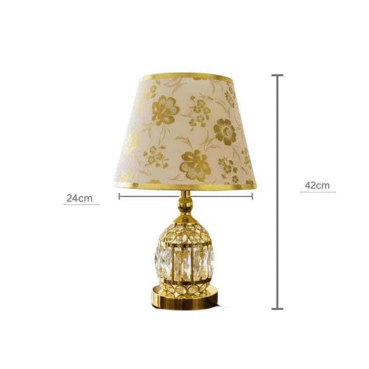 Modern Small Crystal Glass Table Lamp
