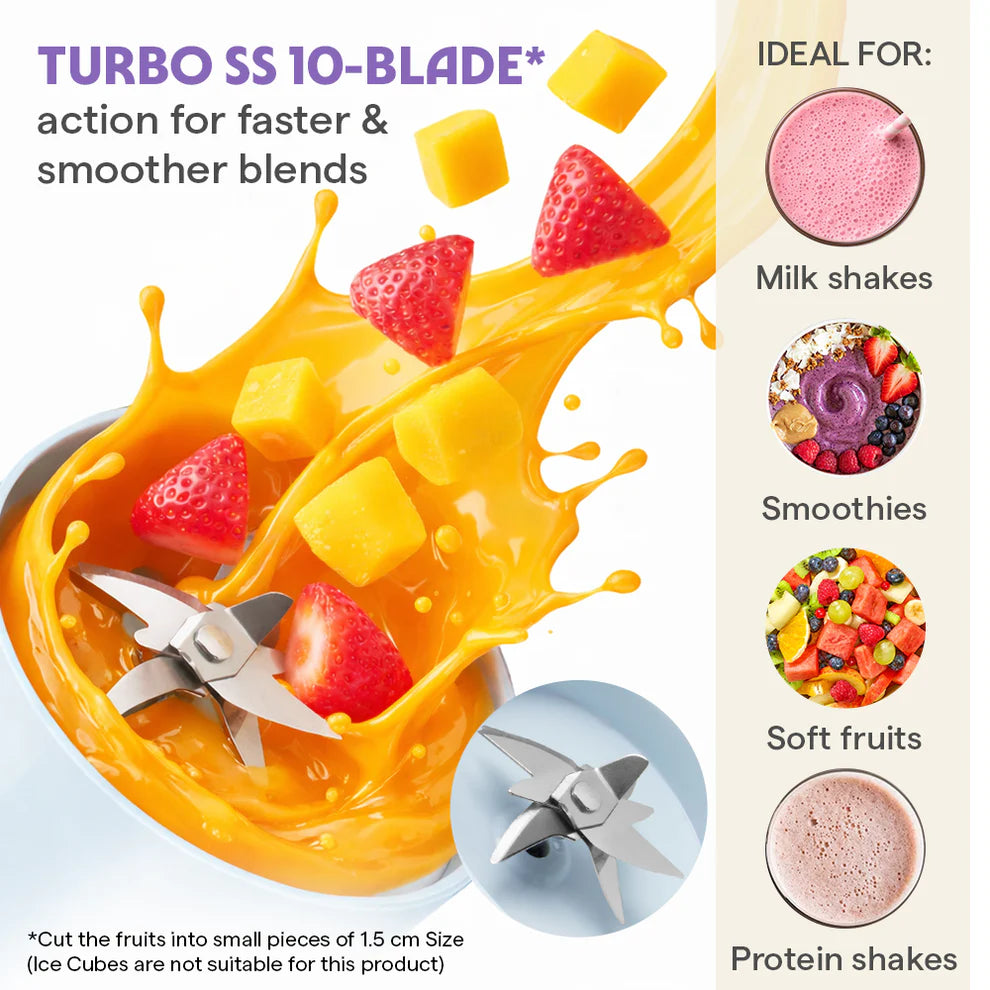 Nutrisip Portable Blender, Blue