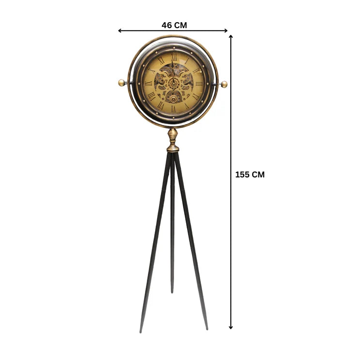 Antique Tripod Floor Clock