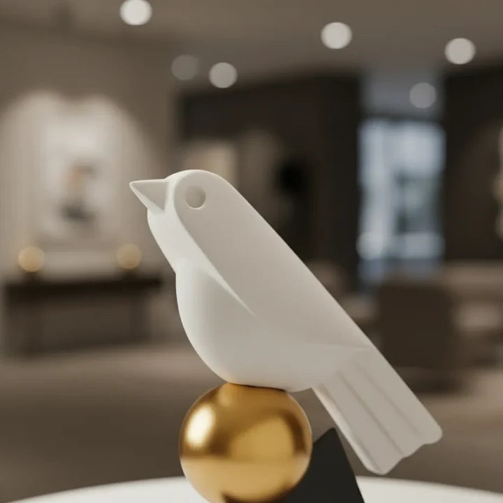 Luna Bird Sculptural Decor Accent