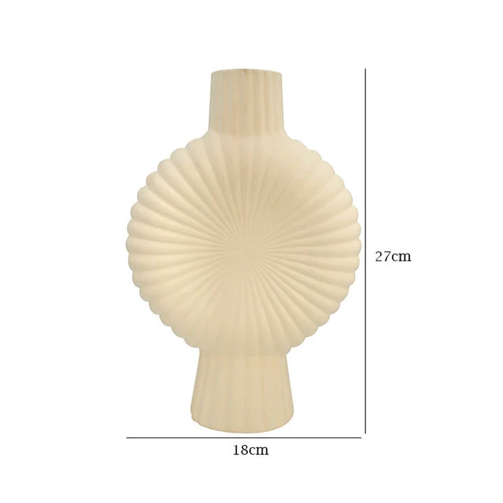 Radiant Shell Dual-Neck Table Vase
