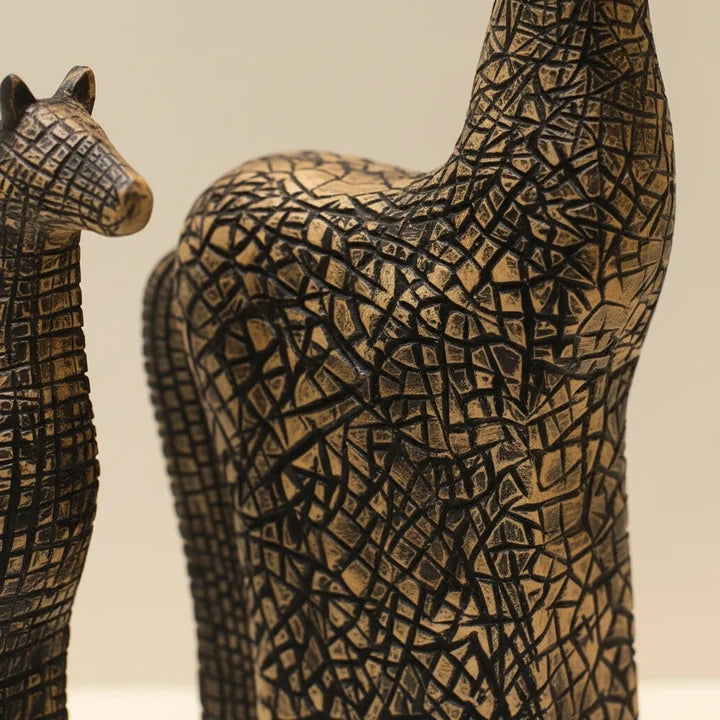 Artisan Horse Sculpture Set