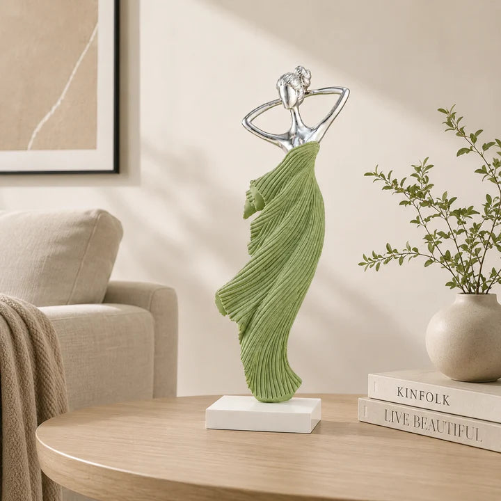 Graceful Bloom Lady Figurine Showpiece