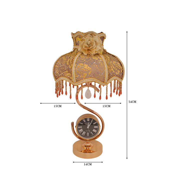 Victorian Heritage Lamp with Clock