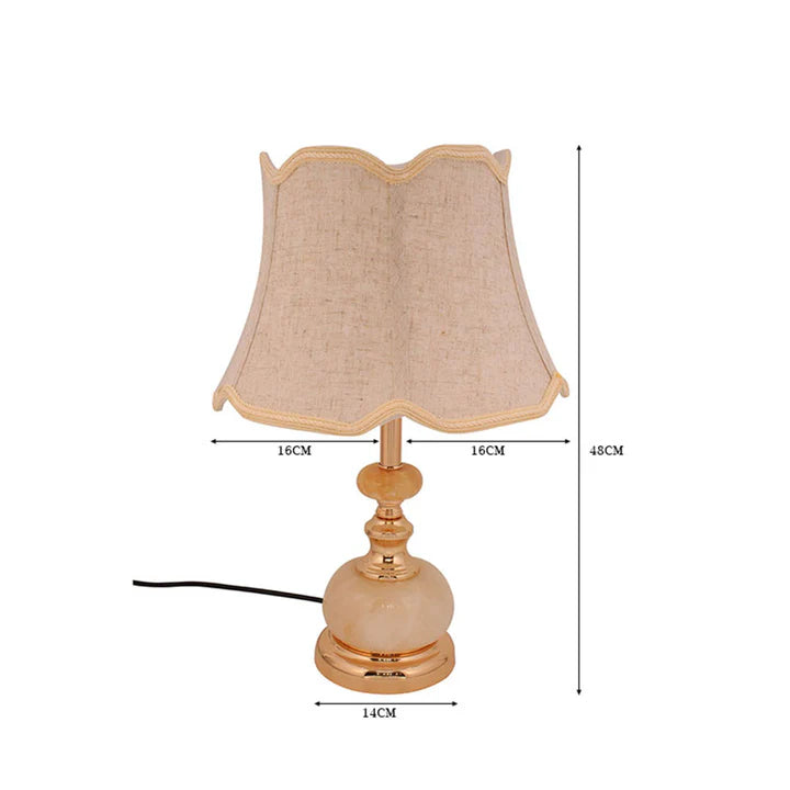 Elegant Vintage Table Lamp with Marble Base