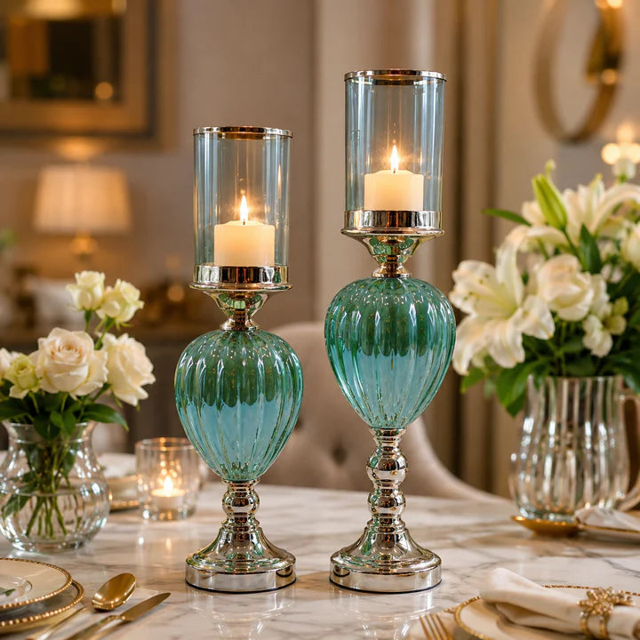 Verde Luxe Glass Candle Holder
