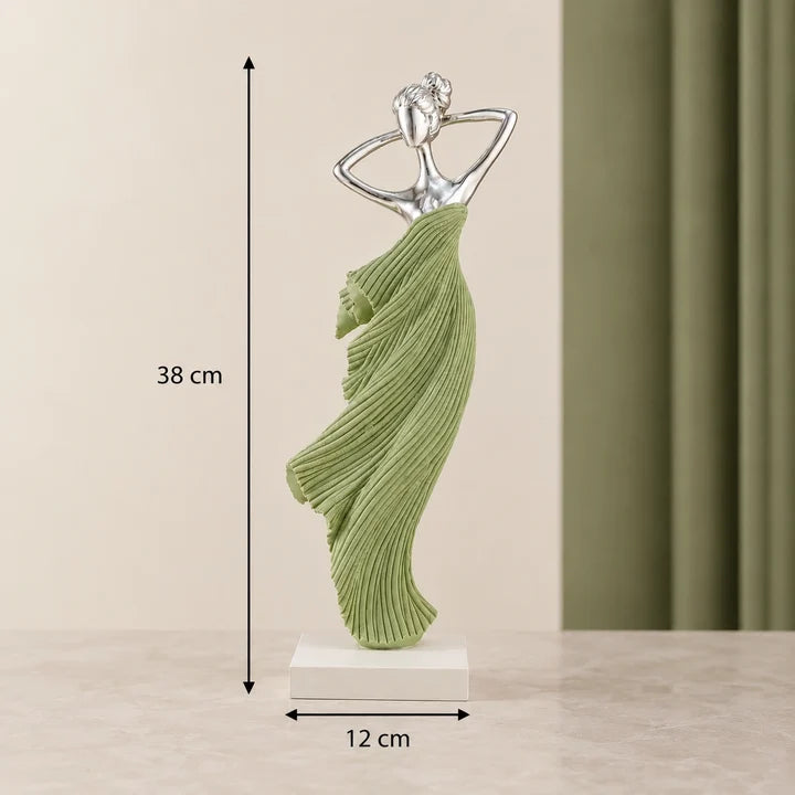 Graceful Bloom Lady Figurine Showpiece