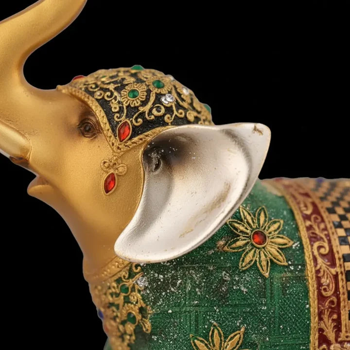 Royal Elegance Elephant Decor Showpiece