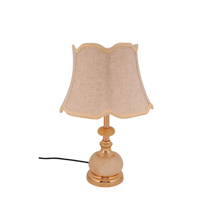Elegant Vintage Table Lamp with Marble Base