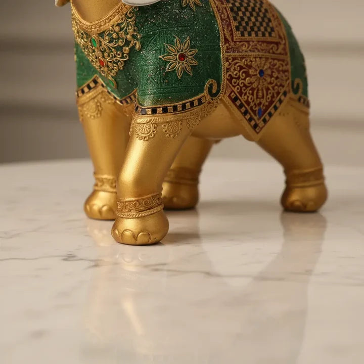 Royal Elegance Elephant Decor Showpiece