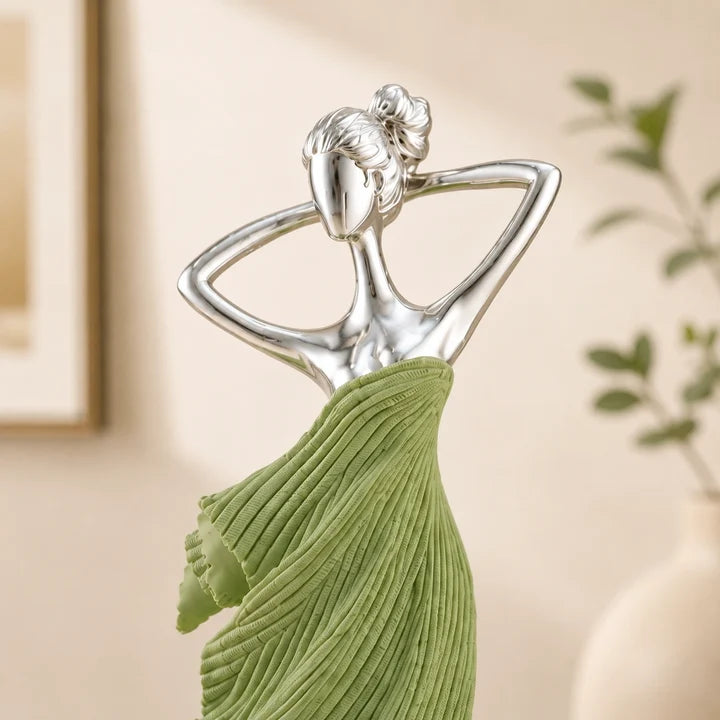 Graceful Bloom Lady Figurine Showpiece
