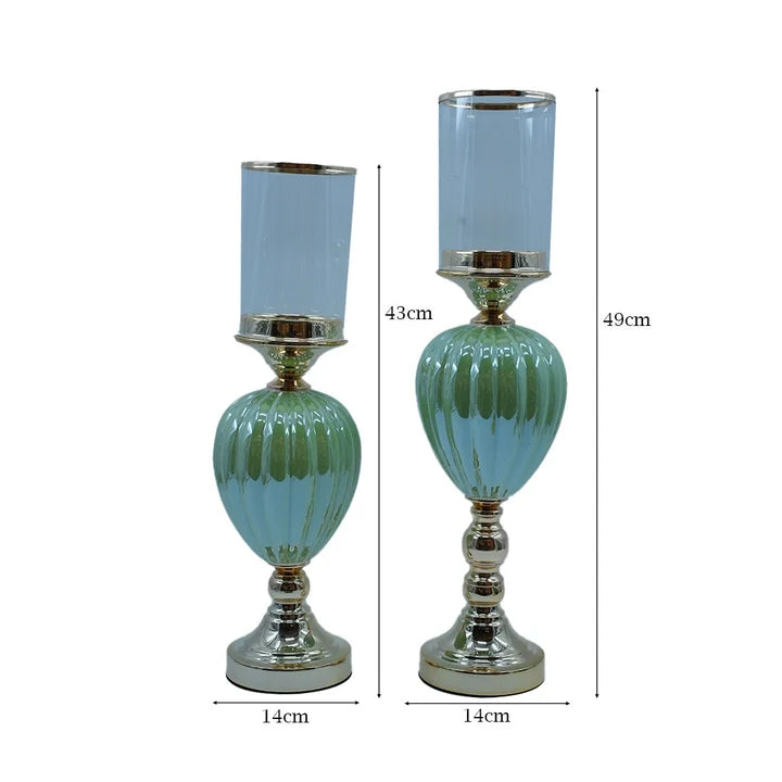Verde Luxe Glass Candle Holder