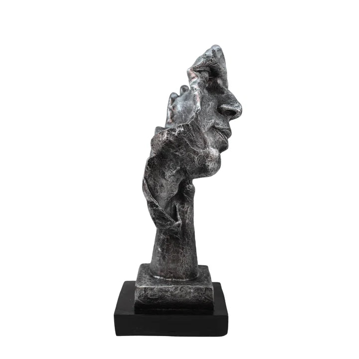 Modern Surrealist Face Sculpture Tabletop Organizer