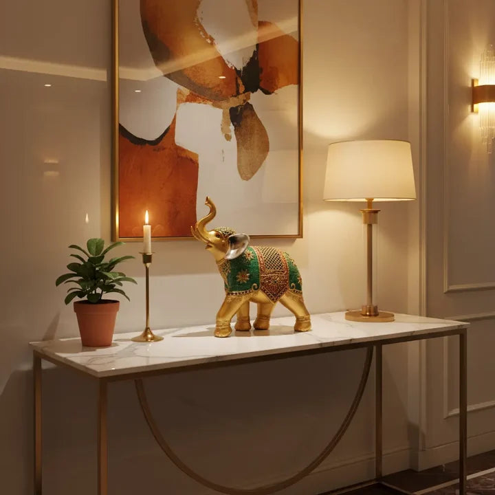 Royal Elegance Elephant Decor Showpiece
