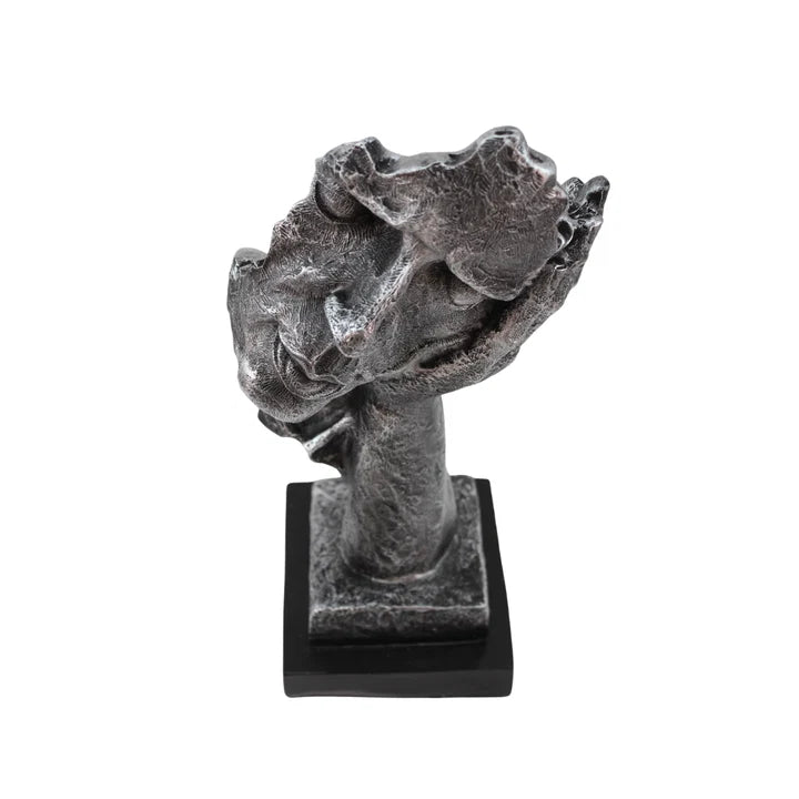 Modern Surrealist Face Sculpture Tabletop Organizer