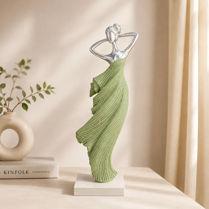 Graceful Bloom Lady Figurine Showpiece