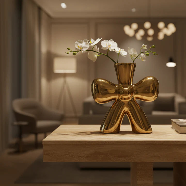 Starfish Metallic Gold Vase