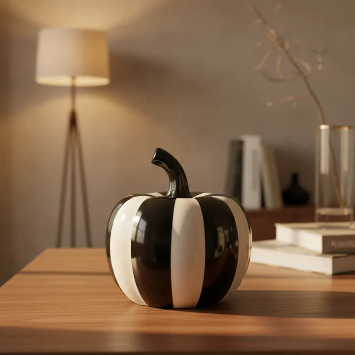Midnight Ceramic Apple Decor Accent